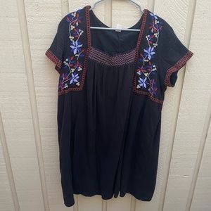 🖤 Old Navy Black embroidered dress XL